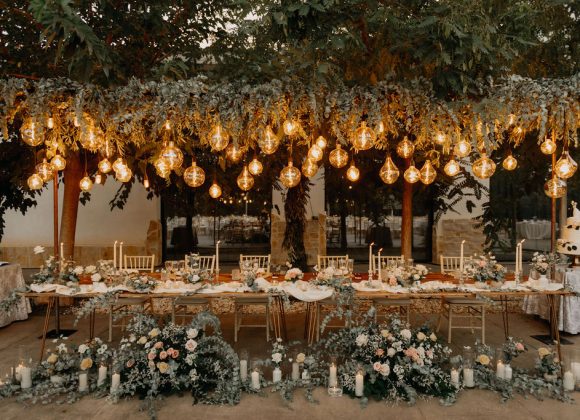 Decoración floral de boda en el interior de Alicante
